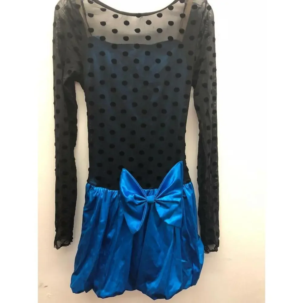 Pre-Owned Dance Costume Balera D7517 Large Child Blue Jazz Tap Musical Theater